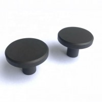 100% brush brass USA&Europe Dresser Furniture Cabinet Drawer Black color Round Handle Knob