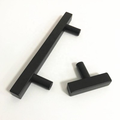 Foshan Hardware Stainless Steel T Bar HollowBrush Satin Kitchen Cabinet Furniture Pull Handle