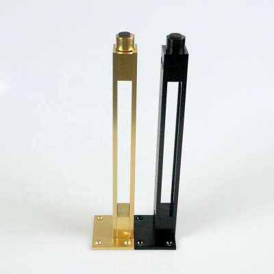 Brass Aluminium Alloy Solid Luxury Unique Furniture Brush Satin Gold Cabinet Leg